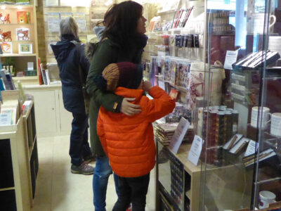 Visitors inside Athelstan museum